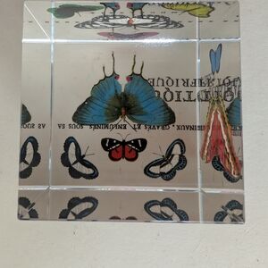 Fringe Studio Blue and Red Butterfly Decor Accents